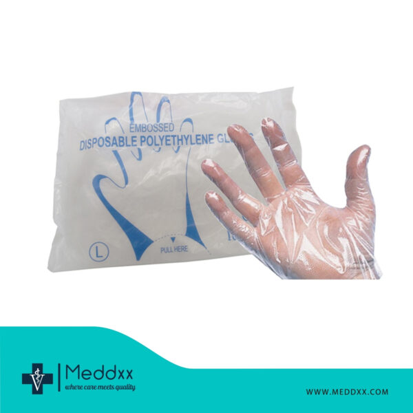 5 Finger Polyethylene Glove Bag Of 100