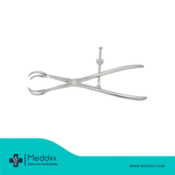 Adjustable Patella Forceps, 4 Teeth