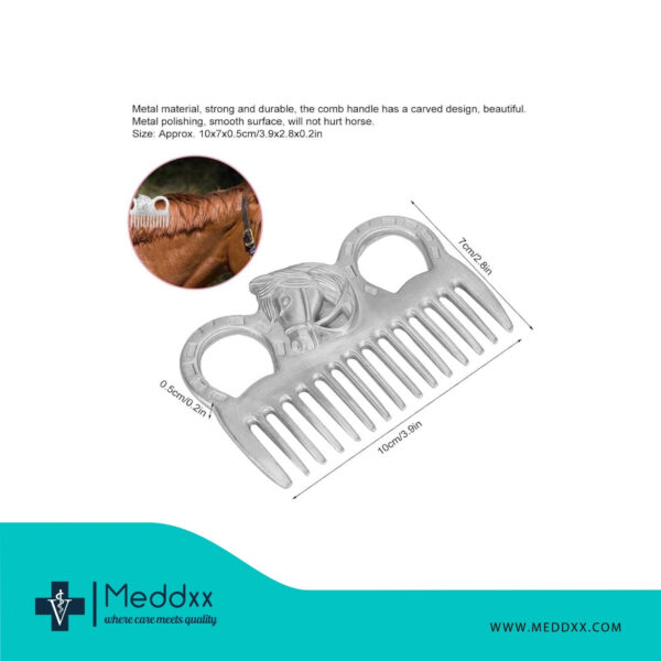 Aluminum Horsehair Comb