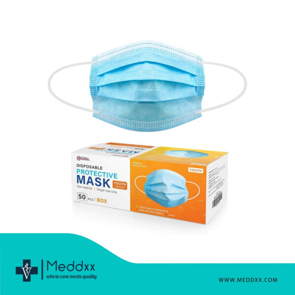 Bib Masks Non Woven 3 Ply, Box Of 50 A Elastic