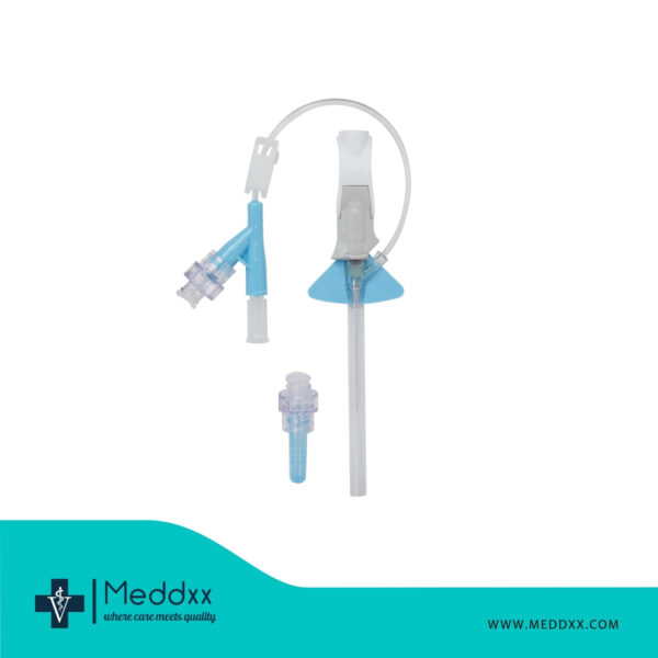 Intranule IV Catheter with Fins and 100 Bte Valve