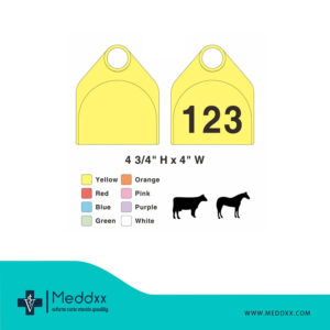 Cattle Identification Tags Large Size With Number