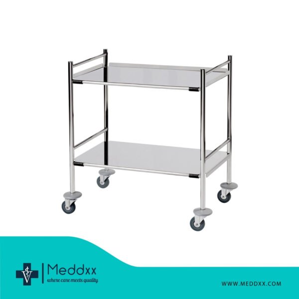 Stainless Steel Dressing Trolley With 2 Trays